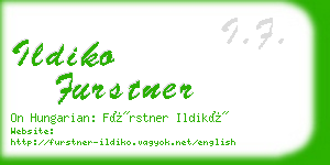 ildiko furstner business card
